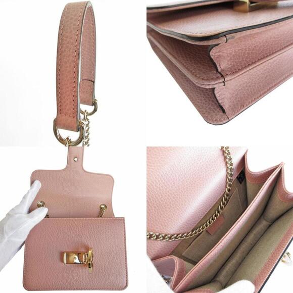 GUCCI Beige Leather Shoulder Bag - Picture 4 of 5